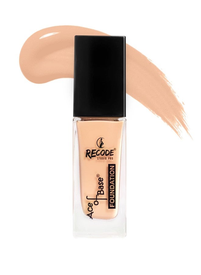 Recode Ace of Base Foundation 30ml |Baghnagar Shade 01| Luminious Matte Finish | Lightweight | Long-Lasting | Waterproof | High Coverage (Baghnagar) - Image 1