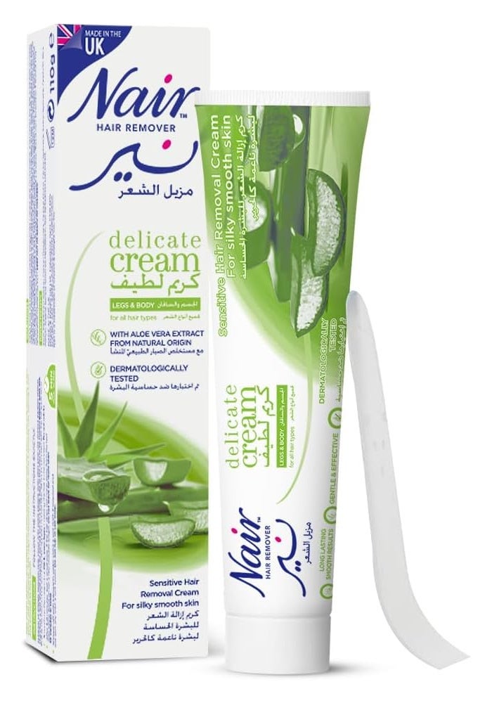 Nair Sensitive Hair Removal Cream with Camellia Oil, 110g - Image 3