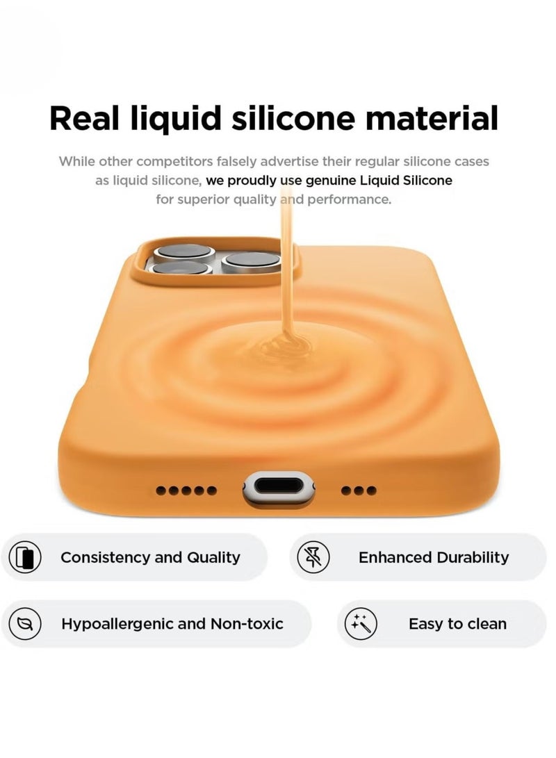 ELTRAZONE iPhone 16 Pro Full Body Case Cover – Shockproof, Slim, Anti-Scratch Design with Soft Microfiber Lining (Orange) - Image 5