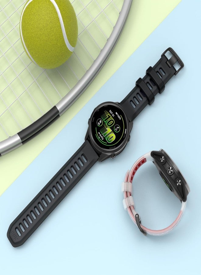 ISABAKE 22MM Strap for Garmin Forerunner 265/Forerunner 255/Forerunner 570 47MM/vivoactive 4/Venu 3/Venu 2, 22mm Replacement Bands Compatible with Coros Apex 46mm/Apex Pro/Apex 2 Pro/Pace 3, 22mm - Image 4