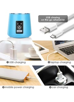 بانفيل خلاط محمول | الأكثر مبيعًا | خلاط شخصي، خلاط سفر، صانع عصير 380 مل USB نوع B خلاط عصير قابل لإعادة الشحن | خلاط | عصير متعدد الوظائف لطعام الأطفال | صالة الألعاب الرياضية | السفر والمزيد  - Image 5