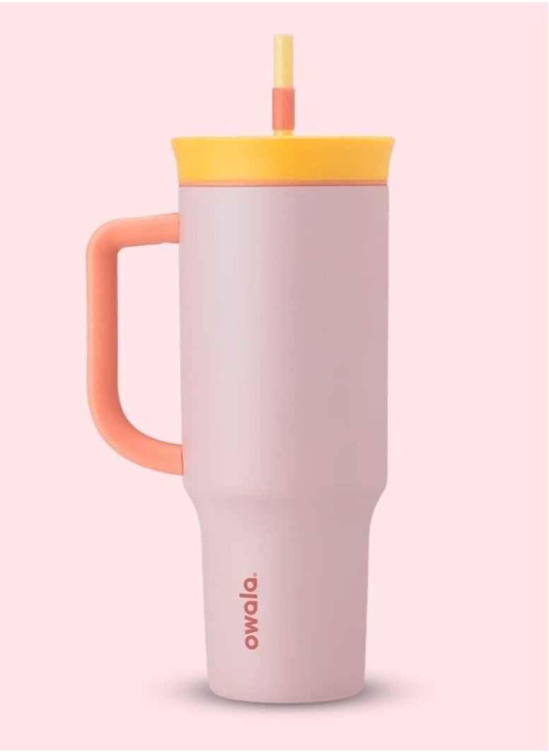 Owala 40oz stainless steel, insulated water bottle Splash-resistant lid 2-in-1 lid Candy Store  - Image 3