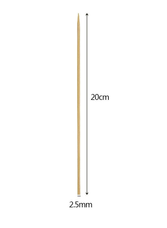 Ant 450-Piece Bamboo Skewer Sticks, Bamboo Skewers for BBQ Appetiser Fruit Kabob (2.5mm*20cm)  - Image 2