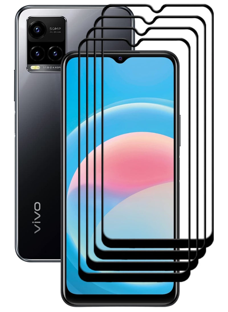 ACLIX 4 Pieces Antistatic ESD Dustproof Premium Quality High Definition Tempered Glass Screen Protector Designed For vivo Y33s - Image 1