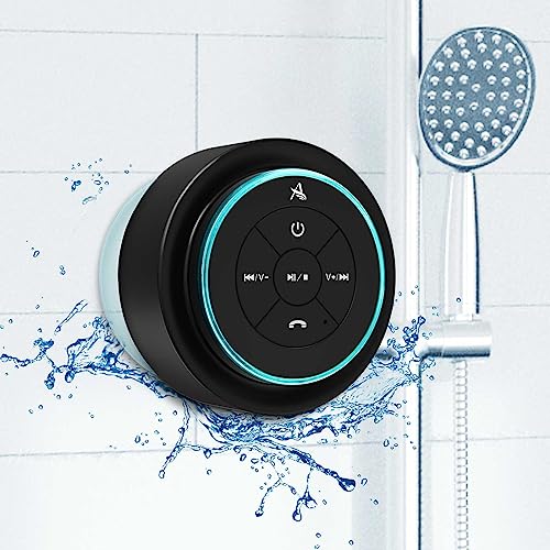 x-leader XLeader, Upgraded, Pro Shower Speaker, Certified IPX7 Waterproof Bluetooth Speaker with Suction Cup, Hook Clip, Built-in Mic, Crystal Sound&Rich Bass, up to 12H Playtime, Ideal Gifts - SoundAngel Mate - Image 1