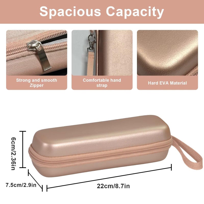 TUNYINSH Toothbrush Travel Case for Oral B/Oral-B Pro 1000 1500 5000 7000 7500 6000 9600/ Phlips Sonicare 4100 5100 1100 6100 5300 Electric Toothbrush, Portable Hard Protective Storage Bag (Gold) - Image 2