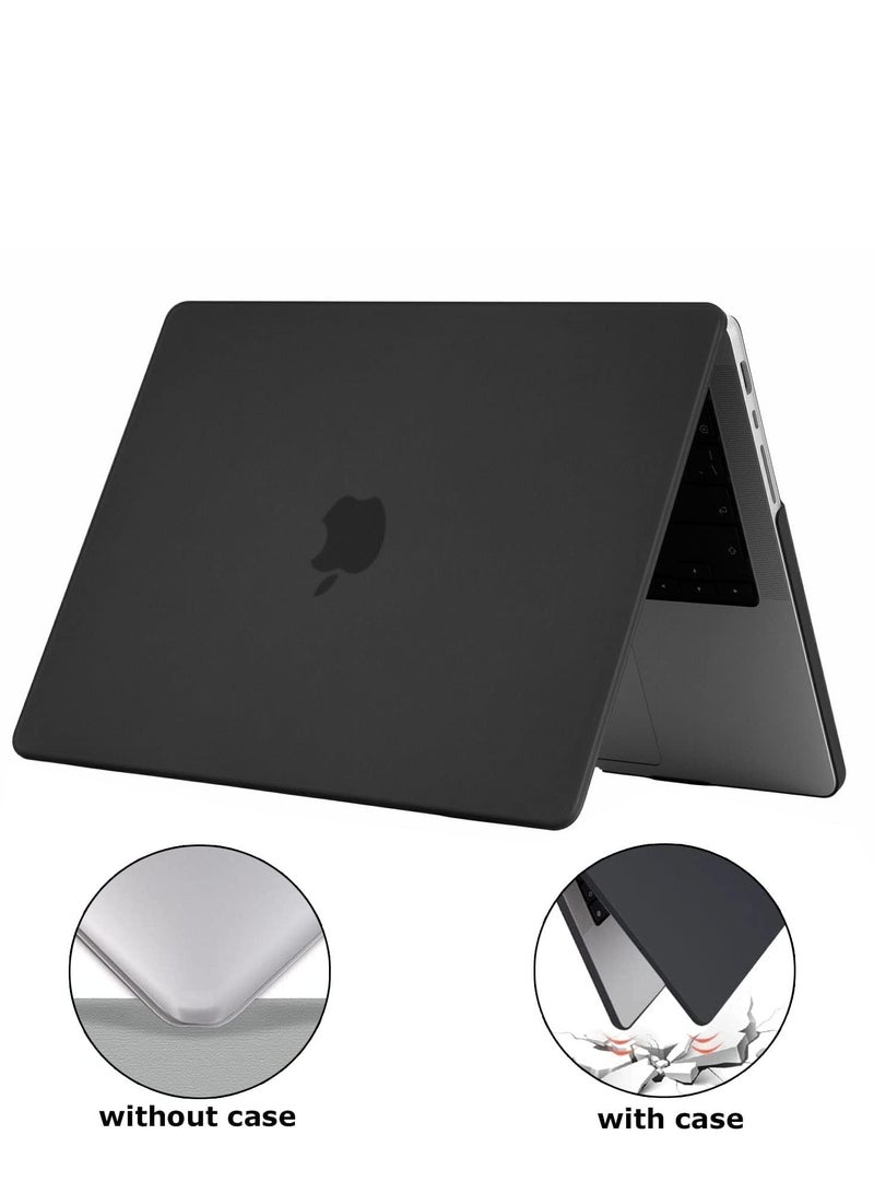 Compatible with MacBook Air 13.3 Inch Case 2022 2021-2018 M1 A2337 A2179 A1932 with Retina Display Plastic Hard Shell Case (Matte Black) - Image 3