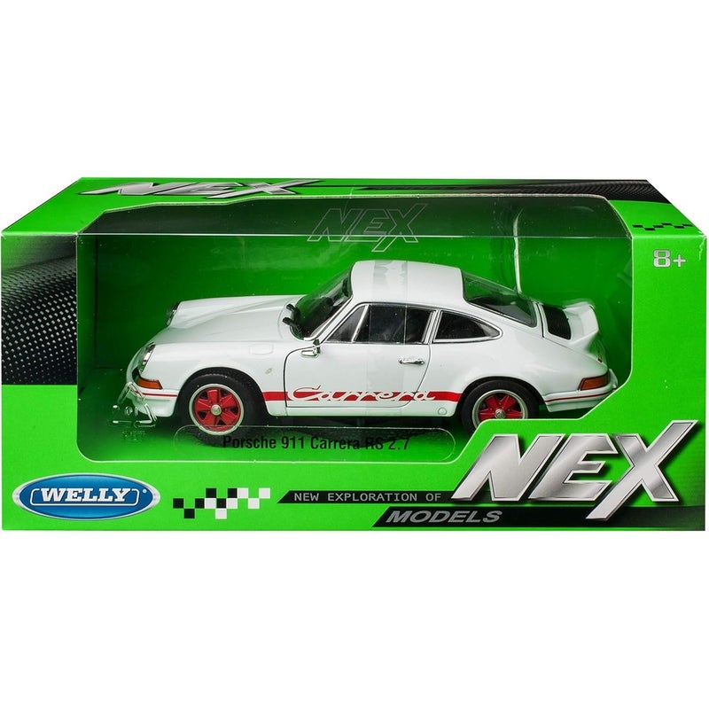 Welly - Porsche 911 Carrera RS 2.7 1/24 Diecast Model - White - 24086 - Image 3