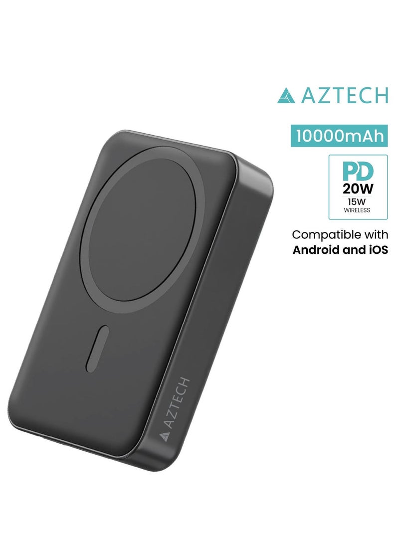 Aztech باور بانك لاسلكي ذكي من AZTECH Powergo سعة 10000 مللي أمبير - Image 2