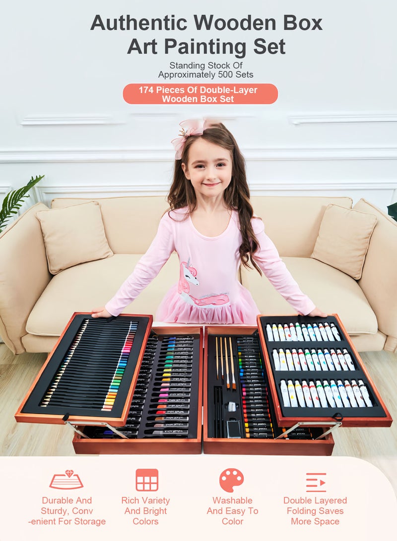 كيدل قلم تلوين الرصاص طلاء أكريليك مسحوق فرشاة الرسم مجموعة للأولاد متعددة الألوان - Image 2