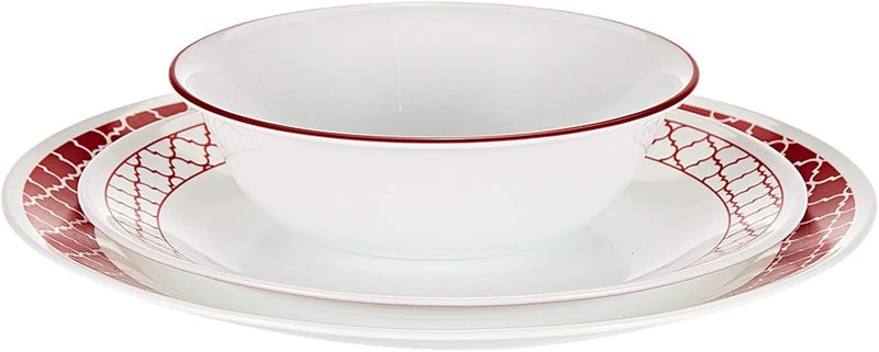 Corelle c/trelis dinner set 18pc 1130931- White - Image 3