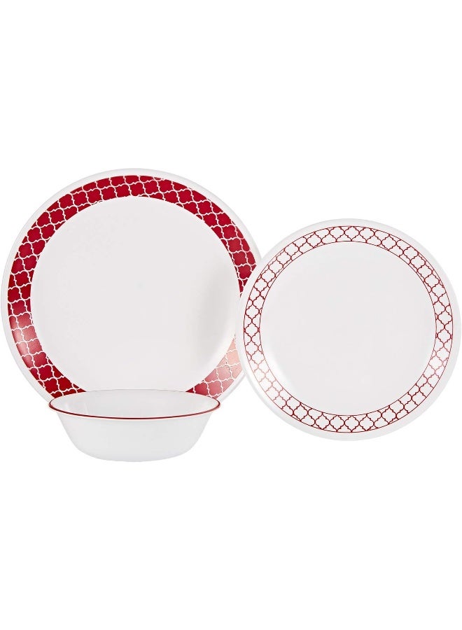 Corelle c/trelis dinner set 18pc 1130931- White - Image 4