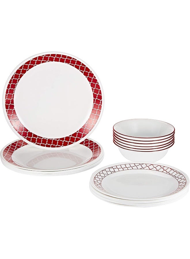 Corelle c/trelis dinner set 18pc 1130931- White - Image 1