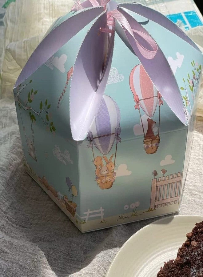 Chic a Choc Half Kg Cake Box/Hamper Box Pack of 8. With Ivory White Satin Ribbon. Spring Woodland Theme Baby Shower Gifting Box - Image 4