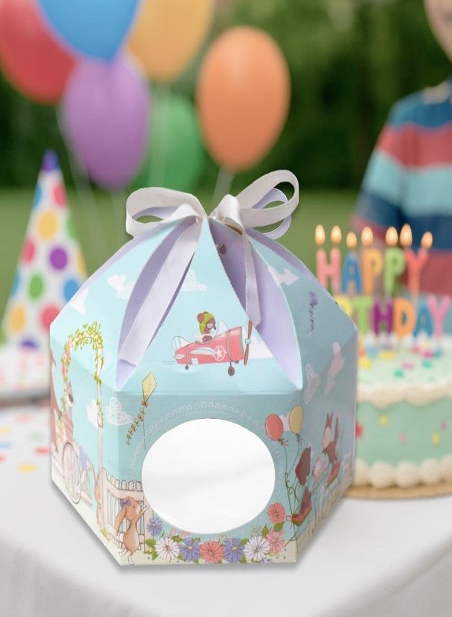 Chic a Choc Half Kg Cake Box/Hamper Box Pack of 8. With Ivory White Satin Ribbon. Spring Woodland Theme Baby Shower Gifting Box - Image 3
