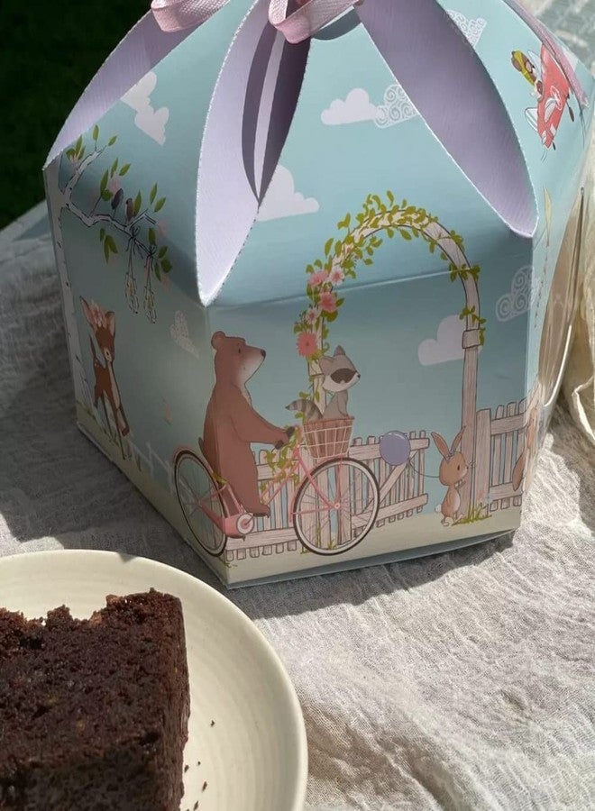 Chic a Choc Half Kg Cake Box/Hamper Box Pack of 8. With Ivory White Satin Ribbon. Spring Woodland Theme Baby Shower Gifting Box - Image 5