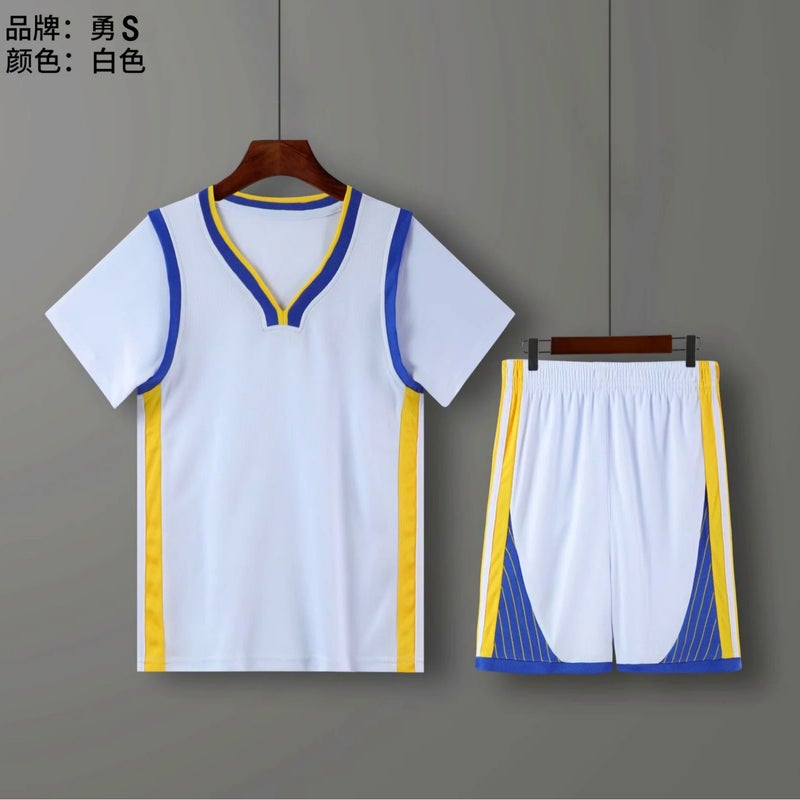 Fake Two-Piece Basketball Uniform Baby Toddler'S Class Uniform Short-Sleeved Basketball Uniform Suit Children'S Uniform Printable Uniform - Image 5