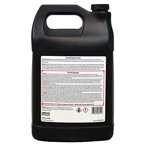 Presta 138501 Gel Coat Compound for Removing P1000 Grit, Finer Sand Scratches and Oxidation - 1 Gallon, White - Image 2