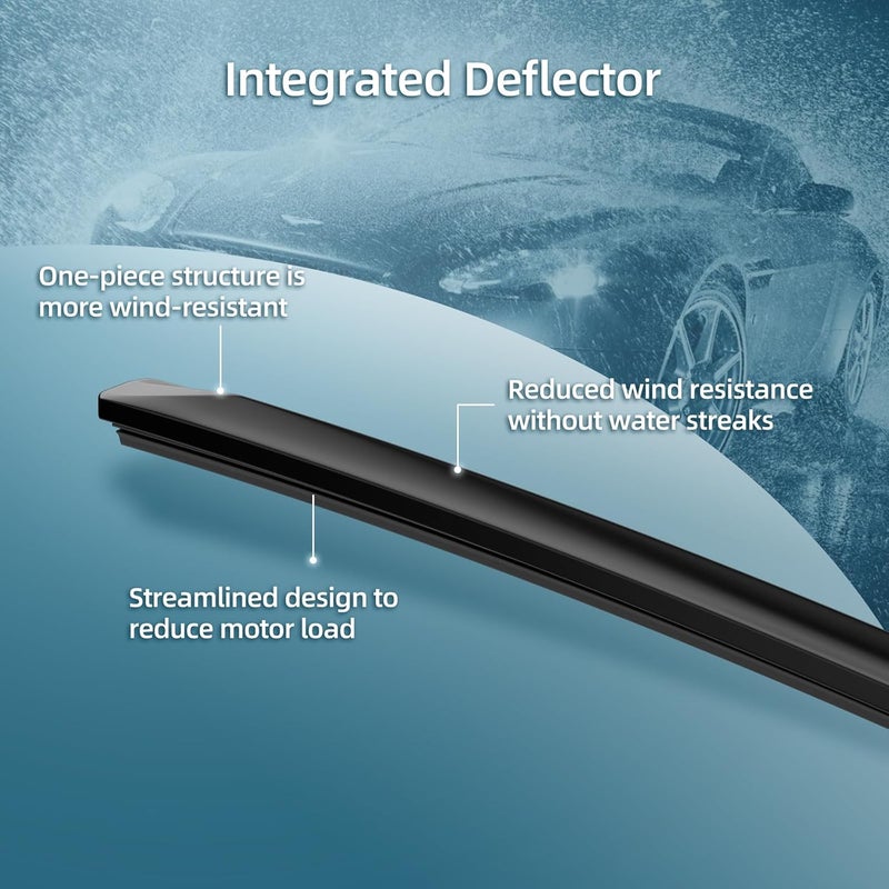 DECARTON Windshield Wiper Blade Set for Hyundai Tucson 2022-2023 - Image 4