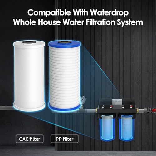 Waterdrop FXHTC AP810 10" x 4.5" Whole House Water Filter, Replacement for GE® FXHTC, 3M® Aqua-Pure AP810, Culligan® RFC-BBSA, W50PEHD, GXWH40L, GXWH35F, DuPont WFHD13001, Pentek® R50-BB - Image 2