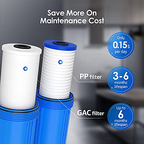 Waterdrop FXHTC AP810 10" x 4.5" Whole House Water Filter, Replacement for GE® FXHTC, 3M® Aqua-Pure AP810, Culligan® RFC-BBSA, W50PEHD, GXWH40L, GXWH35F, DuPont WFHD13001, Pentek® R50-BB - Image 4
