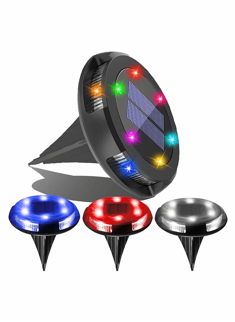 KASTWAVE Solar Ground Lights Outdoor, Multi-Color Auto-Changing Solar Outdoor Lights（4pcs）  - Image 1