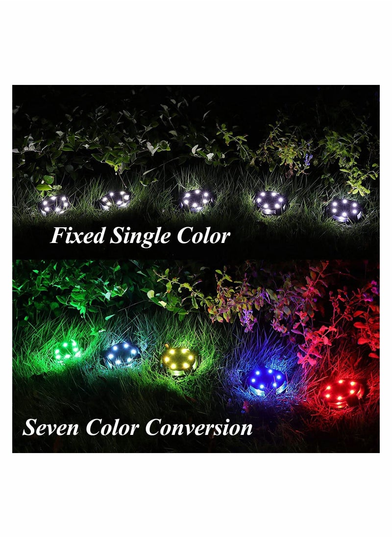 KASTWAVE Solar Ground Lights Outdoor, Multi-Color Auto-Changing Solar Outdoor Lights（4pcs）  - Image 4