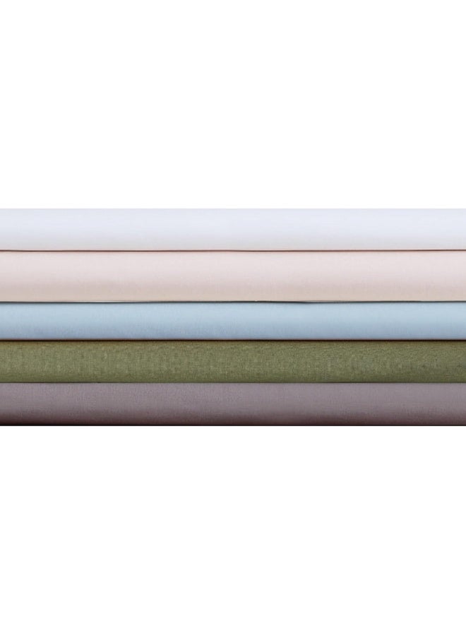 CANNON Solid Percale 200 Thread Count Sheet Sets White 100% Cotton 4-Piece Queen Sheet Set, Solid Color Themed, Adult Bedding, Oeko-TEX Certified - Image 3