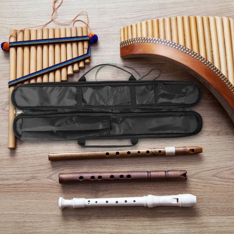 VICASKY Bamboo Flute Bag Storage Bag Lightweight Handbags Usa Accessories Bamboo Flute Accessory Flute Case Carrying Bag Flute Storage Bag Flute Storage Pouches Black - Image 2