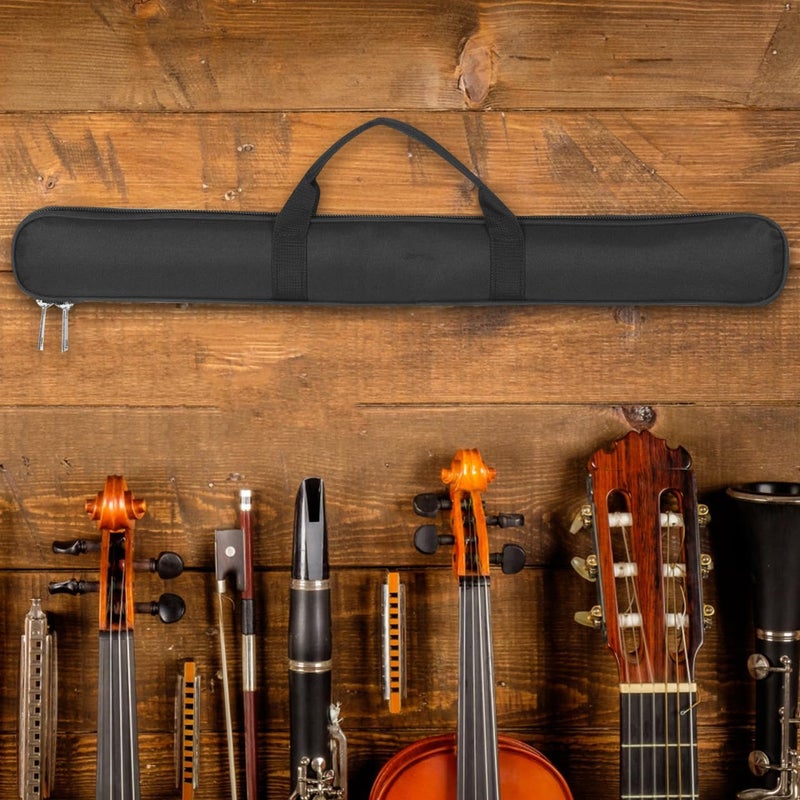 VICASKY Bamboo Flute Bag Storage Bag Lightweight Handbags Usa Accessories Bamboo Flute Accessory Flute Case Carrying Bag Flute Storage Bag Flute Storage Pouches Black - Image 4