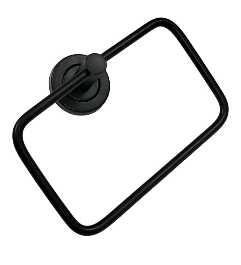 Nooks Stainless Steel Folding Towel Rack Chrome for BathroomTowel StandTower HolderTowel Hanger Double Towel Rod Size BlackPack of 2 - Image 2