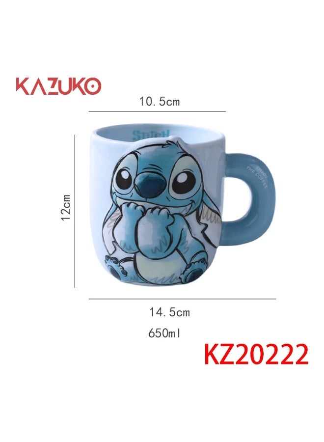 3D Stitch Ceramic Mug – Giant Size for Bigger Happiness