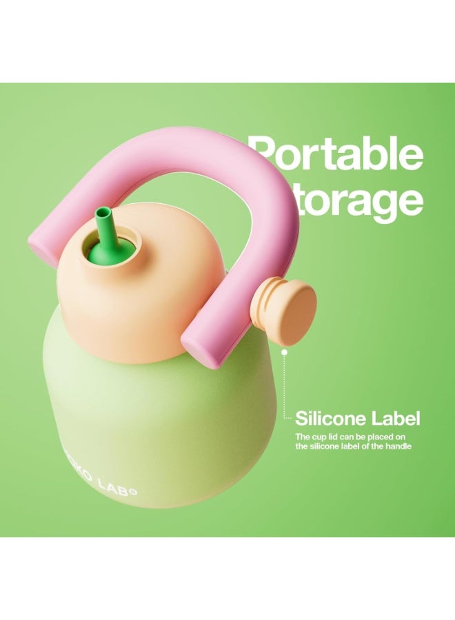 Chako Lab Stainless Steel Vacuum Insulated Tumbler - Green Pink