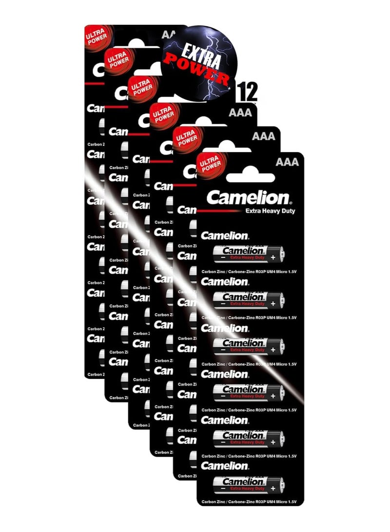 Camelion Camelion AAA Extra Heavy Duty Battery 6per Pack 12 Packs