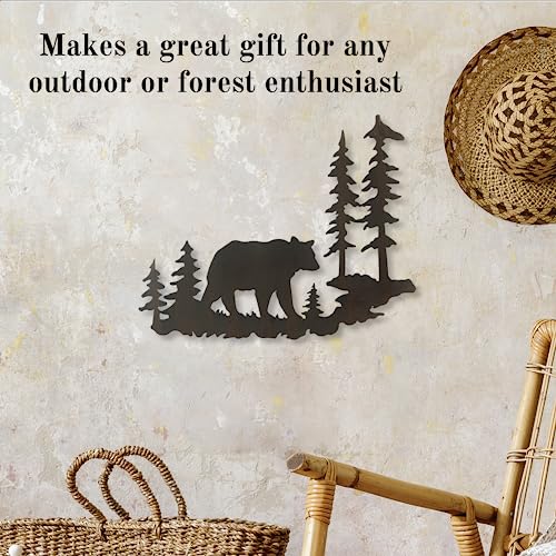 Young's Inc. Laser Cut Metal Bear – 20” x 16” - Bear Decorations for Home - Cabin Decor - Image 3