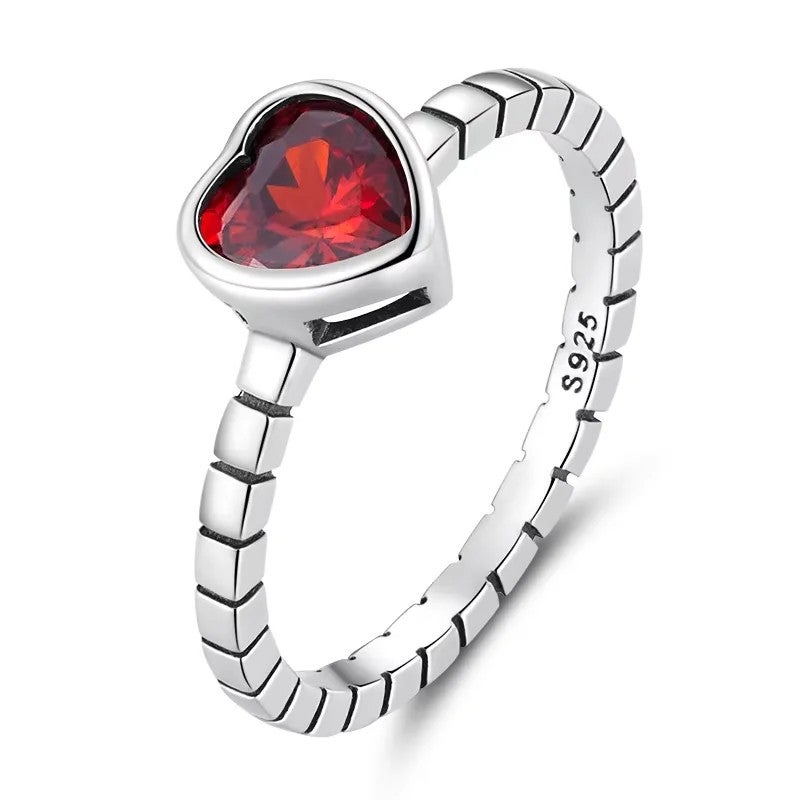 Bluejw New Design 925 Sterling Silver Colorful Lucky Rainbow Rings for Women, Teens – Fine Silver Multicolor Finger Rings, Hypoallergenic & Trendy Jewelry Gift - Image 1