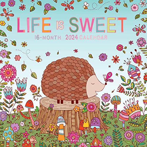 Graphique 2024 Life is Sweet Wall Calendar | 12” x 12” | Thick Paper | Home & Office Organizer | Large Monthly Grid | 3 Languages & Marked Holidays | 4 Month Preview Page for 2025… - Image 5