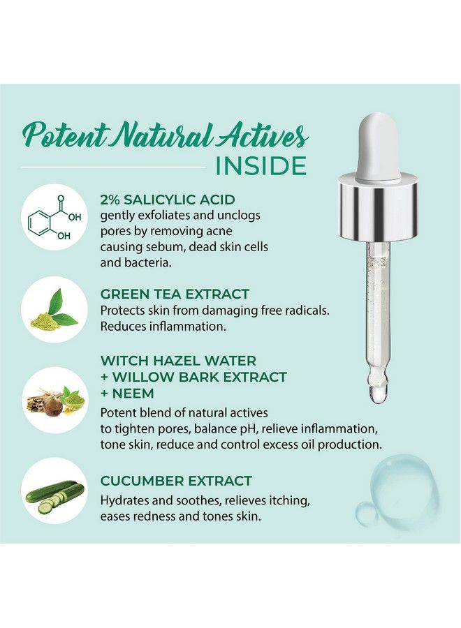 Iba مصل كريستال كلير نو مور آكني 2% بحمض الساليسيليك القوي لعلاج حب الشباب والبثور والرؤوس السوداء والمسام المفتوحة للبشرة الدهنية أو المختلطة سعة 30 مل - Image 4