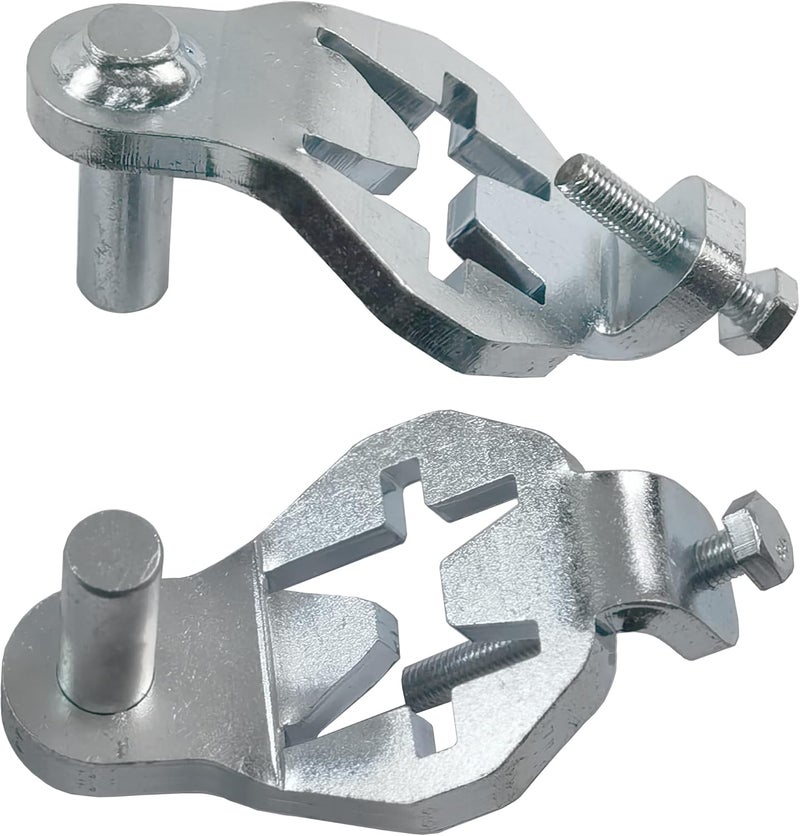 Foozet T-Post Gate Hinge Pins - Heavy Duty Gate Hanger, Hang a gate from a Metal T Post, Steel Gate Hinges Target Hanger for Farm Gate, Garden & Backyard Gate, Easy to Install. (Patent) - Image 1