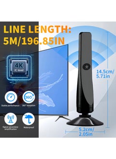 Chixing TV Antenna Indoor Antenna for Smart TV for Long Range Reception and All Smart TVs HD Digital Antenna with Amplifier Audio Video for Local Channels Supports 4K 1080p-2025 Upgrade  - Image 2