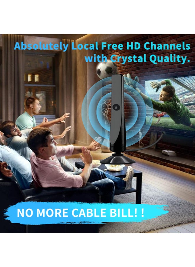 Chixing - TV Antenna Indoor Antenna for Smart TV for Long Range Reception and All Smart TVs HD Digital Antenna with Amplifier Audio Video for Local Channels Supports 4K 1080p-2025 Upgrade - Image 1