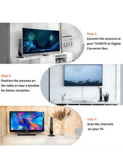 Chixing TV Antenna Indoor Antenna for Smart TV for Long Range Reception and All Smart TVs HD Digital Antenna with Amplifier Audio Video for Local Channels Supports 4K 1080p-2025 Upgrade  - Image 5