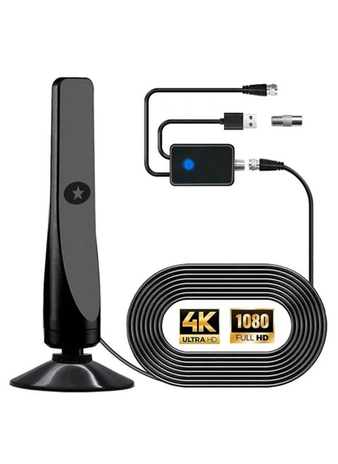 TV Antenna Indoor Antenna for Smart TV for Long Range Reception and All Smart TVs HD Digital Antenna with Amplifier Audio Video for Local Channels Supports 4K 1080p-2025 Upgrade