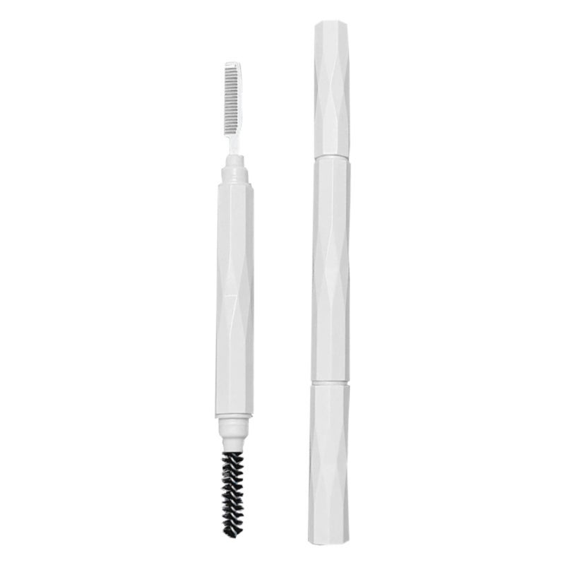 Double ended eyebrow comb, eyelash comb, eyebrow and eyelash combing spiral brush, fine toothed small steel comb, eyebrow and eye specific beauty tool - Image 1