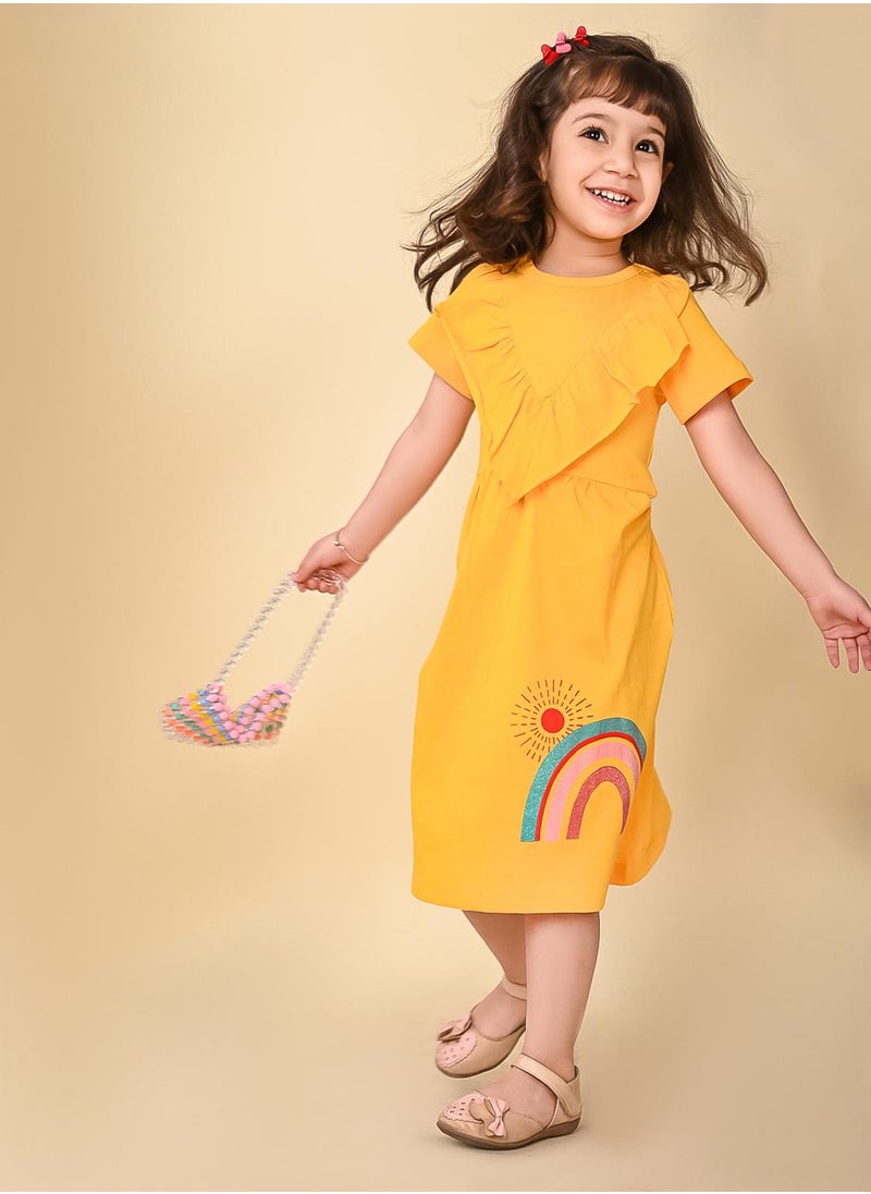 LILPICKS Yellow Girls Wear Dresses  - Image 1