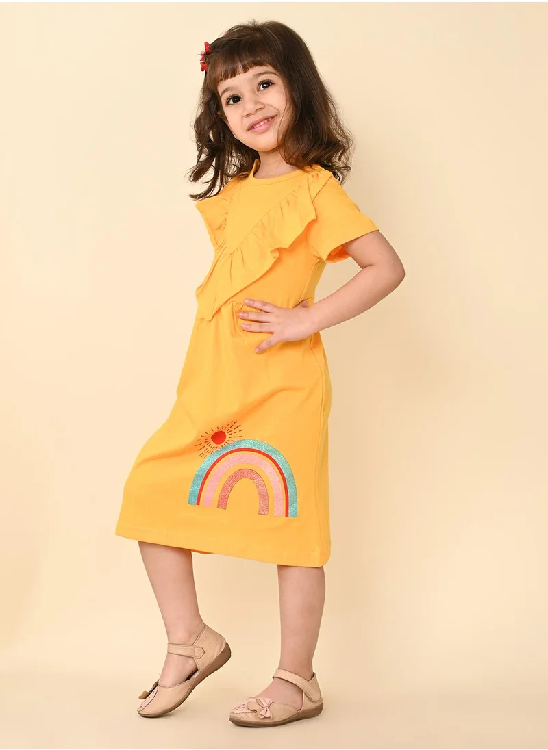 ليلك Yellow Girls Wear Dresses