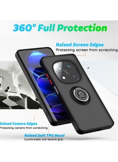 TIGER Xiaomi Redmi Note 14 Pro Plus 5G Case – Rotational Metal Ring Grip, Kickstand, Magnetic Car Mount Holder, Shockproof TPU Bumper – Durable, Full Protection for Redmi Note 14 Pro Plus 5G, Perfect Fit for Everyday Use  - Image 4