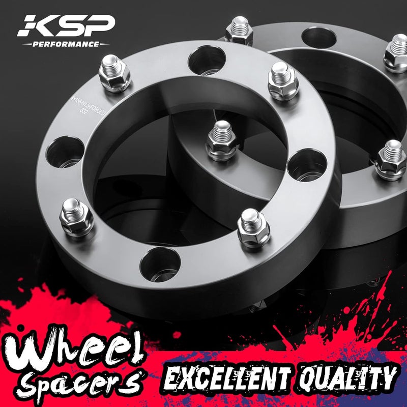 KSP PERFORMANCE KSP 4x156mm ATV Wheel Spacers for Polaris Ranger RZR Sportsman Xplorer 400 500 600 700 800, 2"(50mm) Thickness with 3/8"-24 Studs 131mm Hub Bore for Kawasaki 300B Lakota KSF 250 KXT 250 - Image 5