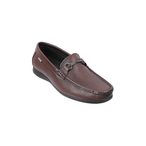 Mochi Men Brown Faux Leather Casual Loafer Shoes UK/8 EU/42 (19-437) - Image 4