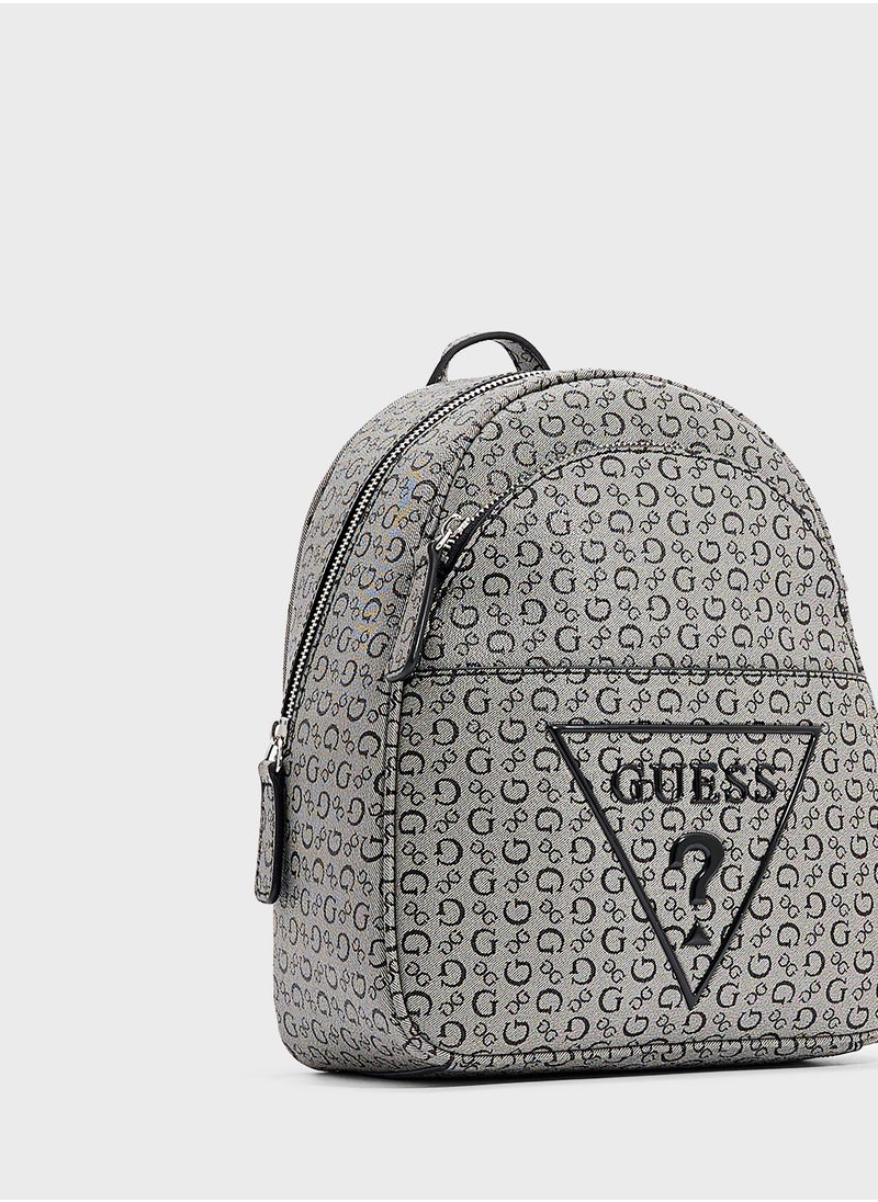 GUESS Farah Zip Over Backpack  - Image 3